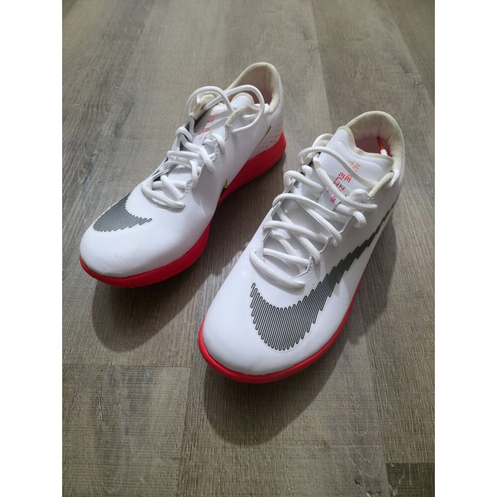 Nike Zoom Rival Distance DJ5260-100 Men’s Track Running Spikes White/Red Size 9